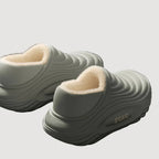 Calico | Waterproof Cotton Slippers for Couples - Warm Winter House Shoes with Thick Fleece Lining & Non-Slip Waterproof Sole for Men & Women - Nalani - Fashion Clothing and Decor