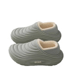 Calico | Waterproof Cotton Slippers for Couples - Warm Winter House Shoes with Thick Fleece Lining & Non-Slip Waterproof Sole for Men & Women - Nalani - Fashion Clothing and Decor