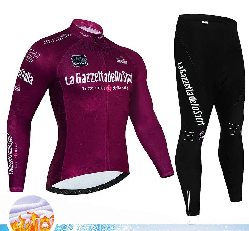 Calico | Winter Cycling Set for Men Thermo | 20D Gel Padding, Breathable - Nalani - Fashion Clothing and Decor