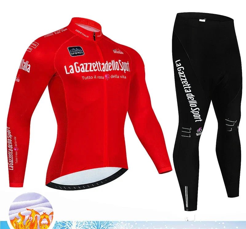 Calico | Winter Cycling Set for Men Thermo | 20D Gel Padding, Breathable - Nalani - Fashion Clothing and Decor