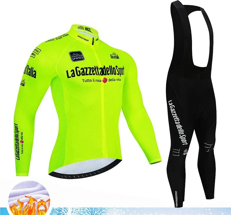 Calico | Winter Cycling Set for Men Thermo | 20D Gel Padding, Breathable - Nalani - Fashion Clothing and Decor