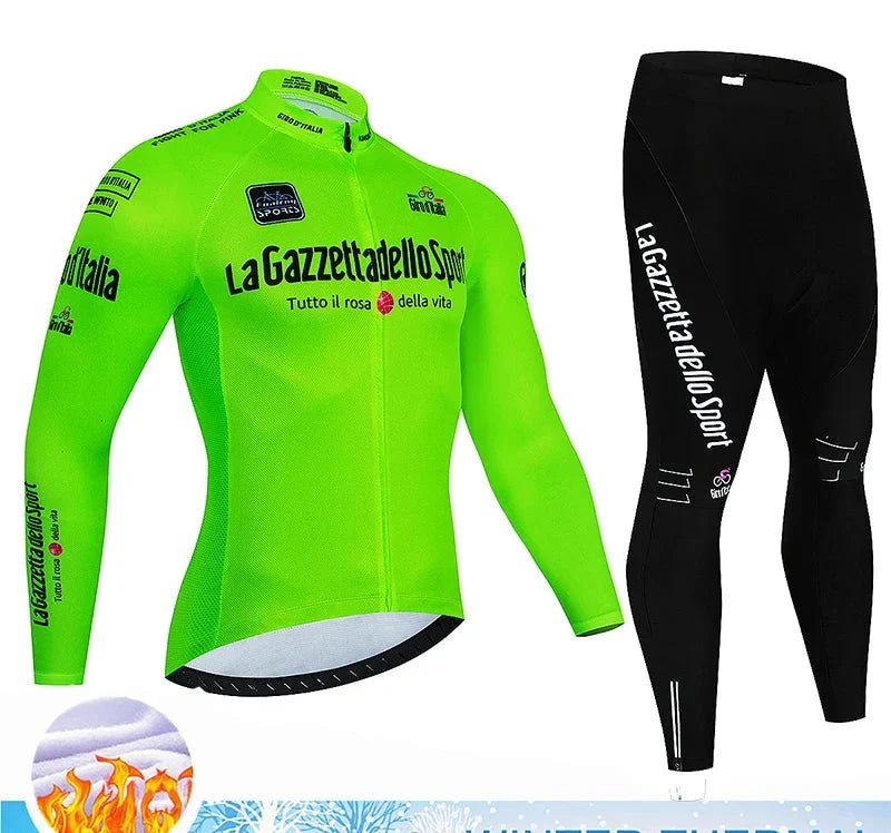 Calico | Winter Cycling Set for Men Thermo | 20D Gel Padding, Breathable - Nalani - Fashion Clothing and Decor