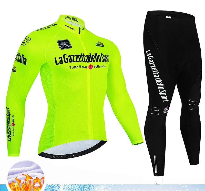 Calico | Winter Cycling Set for Men Thermo | 20D Gel Padding, Breathable - Nalani - Fashion Clothing and Decor