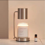 Candle Warmer Lamp – Electric Flameless Candle Warmer for Jar Candles, Melts Wax from the Top, White, Black or Metal - Nalani - Fashion Clothing and Decor