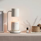 Candle Warmer Lamp – Electric Flameless Candle Warmer for Jar Candles, Melts Wax from the Top, White, Black or Metal - Nalani - Fashion Clothing and Decor