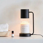 Candle Warmer Lamp – Electric Flameless Candle Warmer for Jar Candles, Melts Wax from the Top, White, Black or Metal - Nalani - Fashion Clothing and Decor