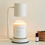 Candle Warmer Lamp – Electric Flameless Candle Warmer for Jar Candles, Melts Wax from the Top, White, Black or Metal - Nalani - Fashion Clothing and Decor
