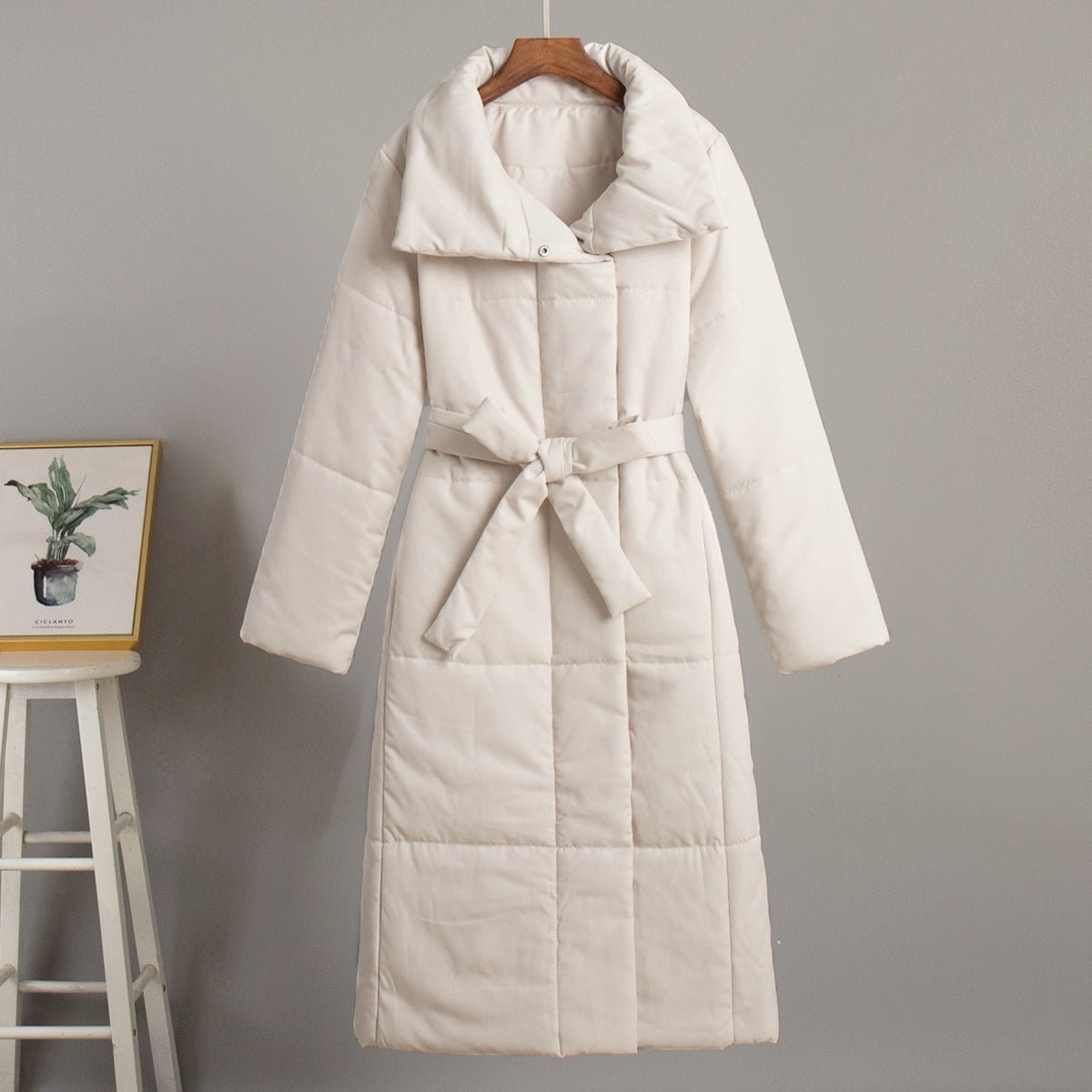 Casual Cotton Winter Coat With Standing Collar For All - Nalani - UK Fashion Clothing and Decor