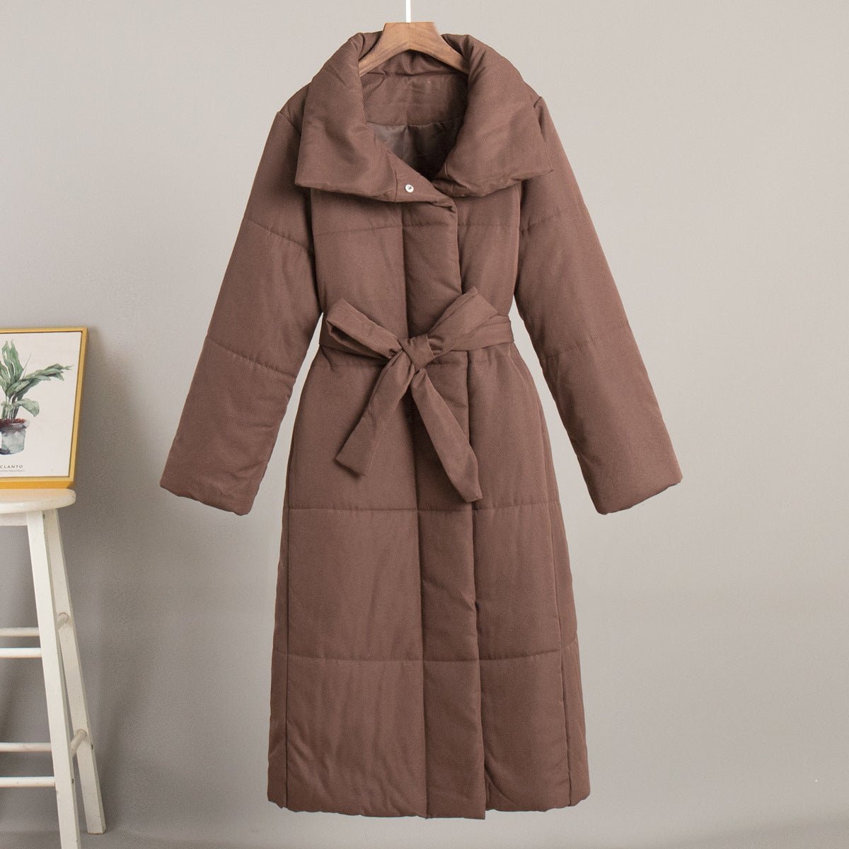 Casual Cotton Winter Coat With Standing Collar For All - Nalani - UK Fashion Clothing and Decor