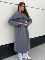 Casual Cotton Winter Coat With Standing Collar For All - Nalani - UK Fashion Clothing and Decor