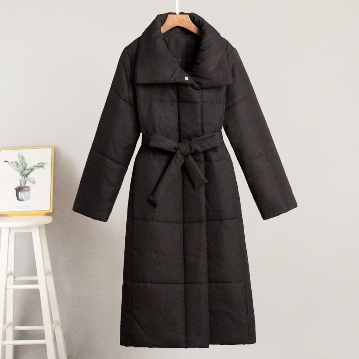 Casual Cotton Winter Coat With Standing Collar For All - Nalani - UK Fashion Clothing and Decor