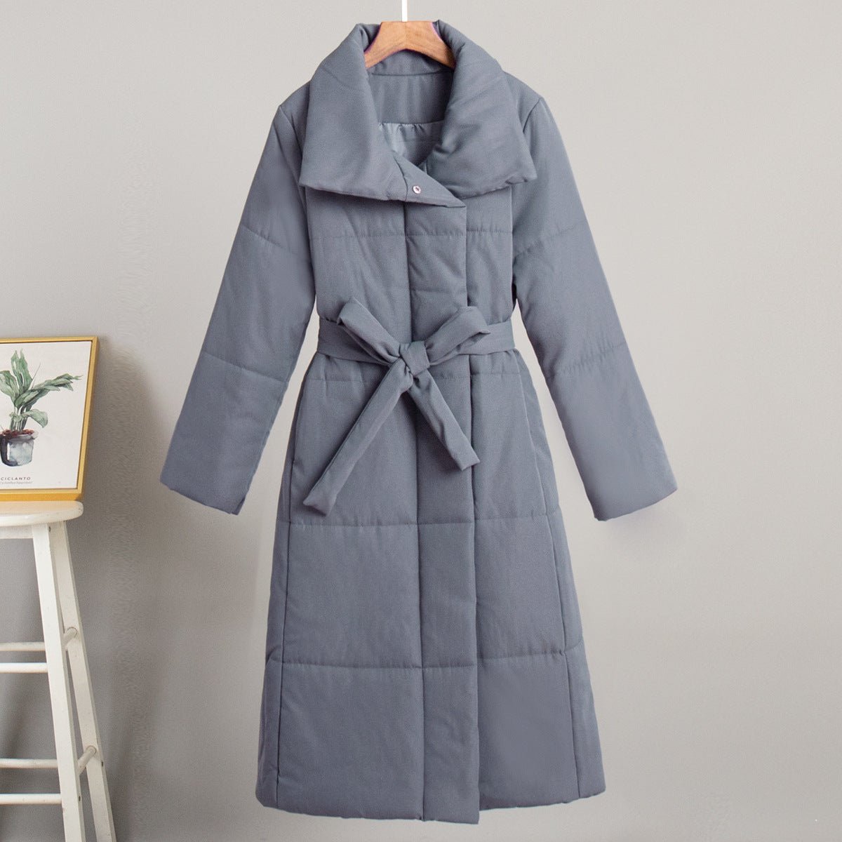 Casual Cotton Winter Coat With Standing Collar For All - Nalani - UK Fashion Clothing and Decor
