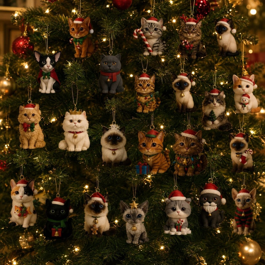 Cat Advent Calendar 2026 for Cat Lovers – Christmas Countdown with 24 Holiday Cat Figurines, Gift for Cat Lovers - Nalani - Fashion Clothing and Decor
