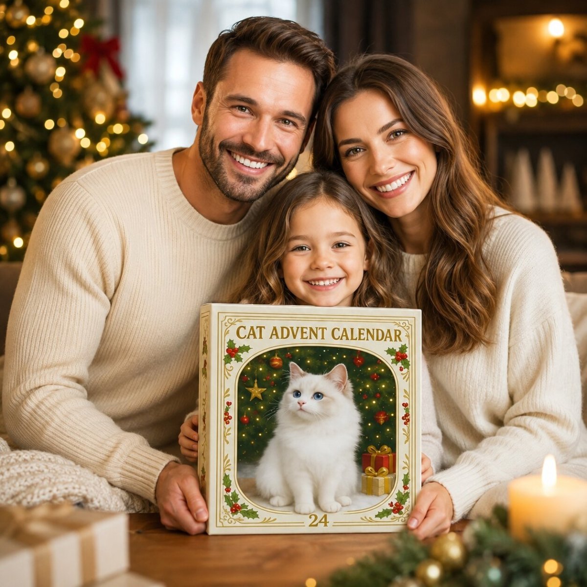 Cat Advent Calendar 2026 for Cat Lovers – Christmas Countdown with 24 Holiday Cat Figurines, Gift for Cat Lovers - Nalani - Fashion Clothing and Decor