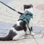 Cat Harness and Leash Set – Escape Proof Adjustable Mesh Vest Harness with Quick Release & 4 ft Leash, XS-S, Blue, Green or Red - Nalani - Fashion Clothing and Decor