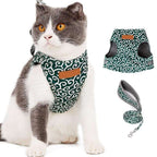 Cat Harness and Leash Set – Escape Proof Adjustable Mesh Vest Harness with Quick Release & 4 ft Leash, XS-S, Blue, Green or Red - Nalani - Fashion Clothing and Decor