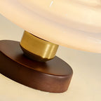Ceiling Lamp in Wood and Glass – Scandinavian Flush Mount Ceiling Light, E26/E27 with LED Bulb, for Hallway, Kitchen & Dining Room, 3 Sizes - Nalani - Fashion Clothing and Decor