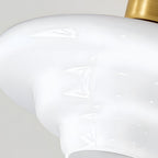 Ceiling Lamp in Wood and Glass – Scandinavian Flush Mount Ceiling Light, E26/E27 with LED Bulb, for Hallway, Kitchen & Dining Room, 3 Sizes - Nalani - Fashion Clothing and Decor