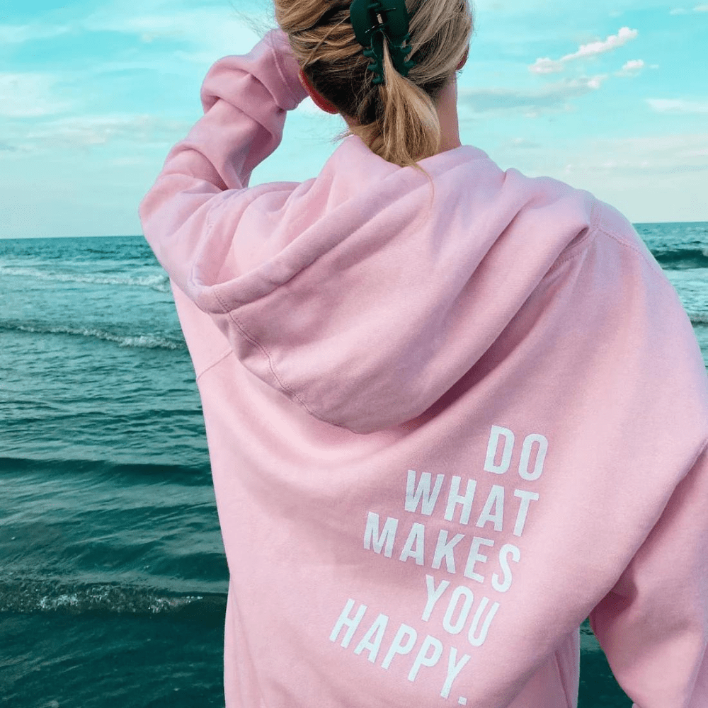 Celeni | Women Hooded Sweatshirt With Text Print Cozy Pullover - Nalani - UK Fashion Clothing and Decor
