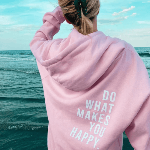 Celeni | Women Hooded Sweatshirt With Text Print Cozy Pullover - Nalani - UK Fashion Clothing and Decor