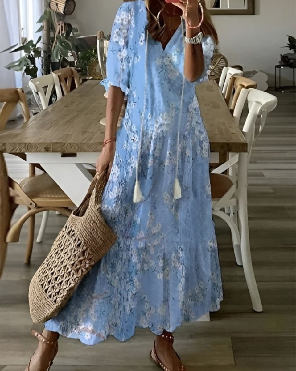 Celina | Boho Magic Covering Dress Effortless Flow For Everyday Wear - Nalani - Fashion Clothing and Decor