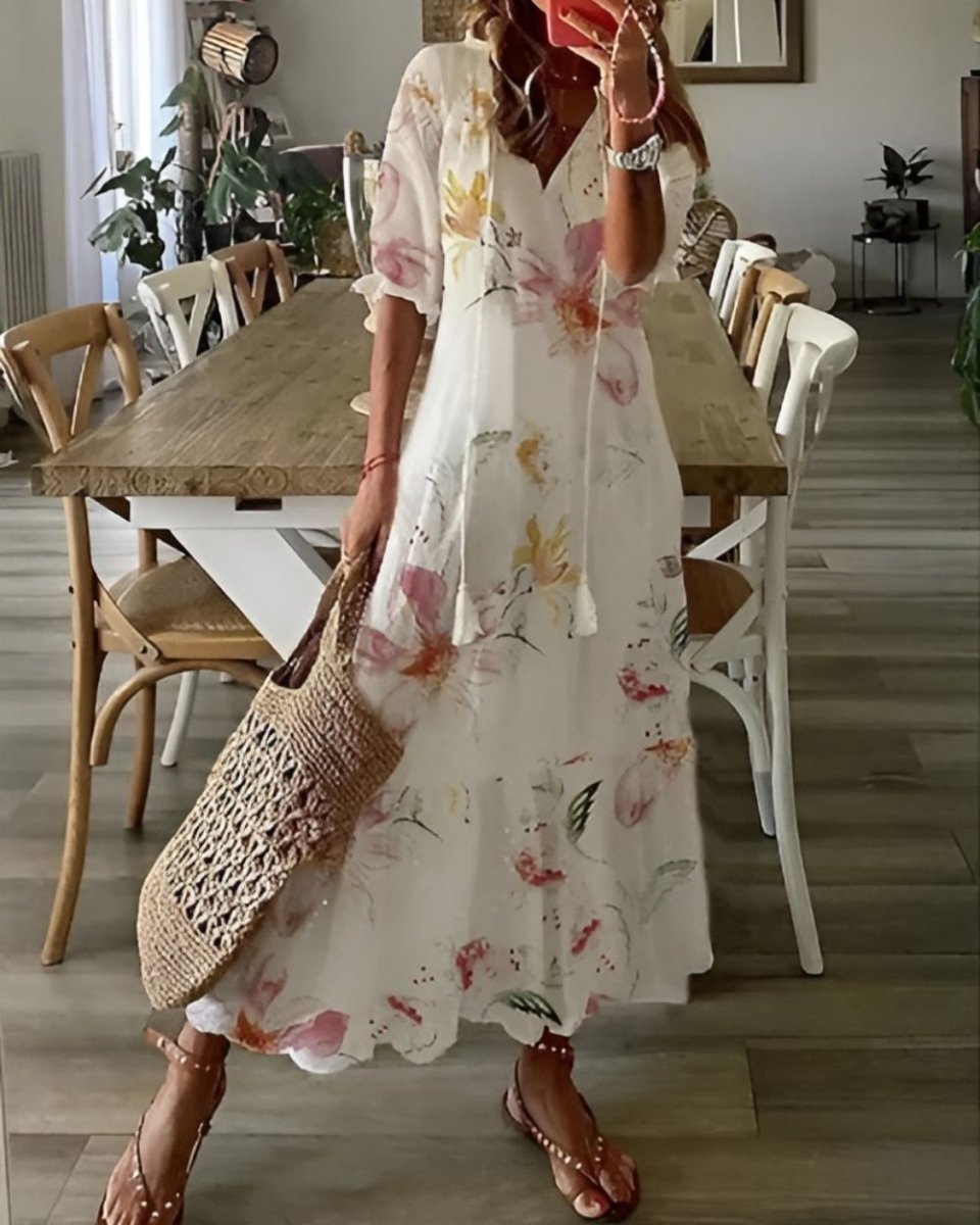 Celina | Boho Magic Covering Dress Effortless Flow For Everyday Wear - Nalani - Fashion Clothing and Decor