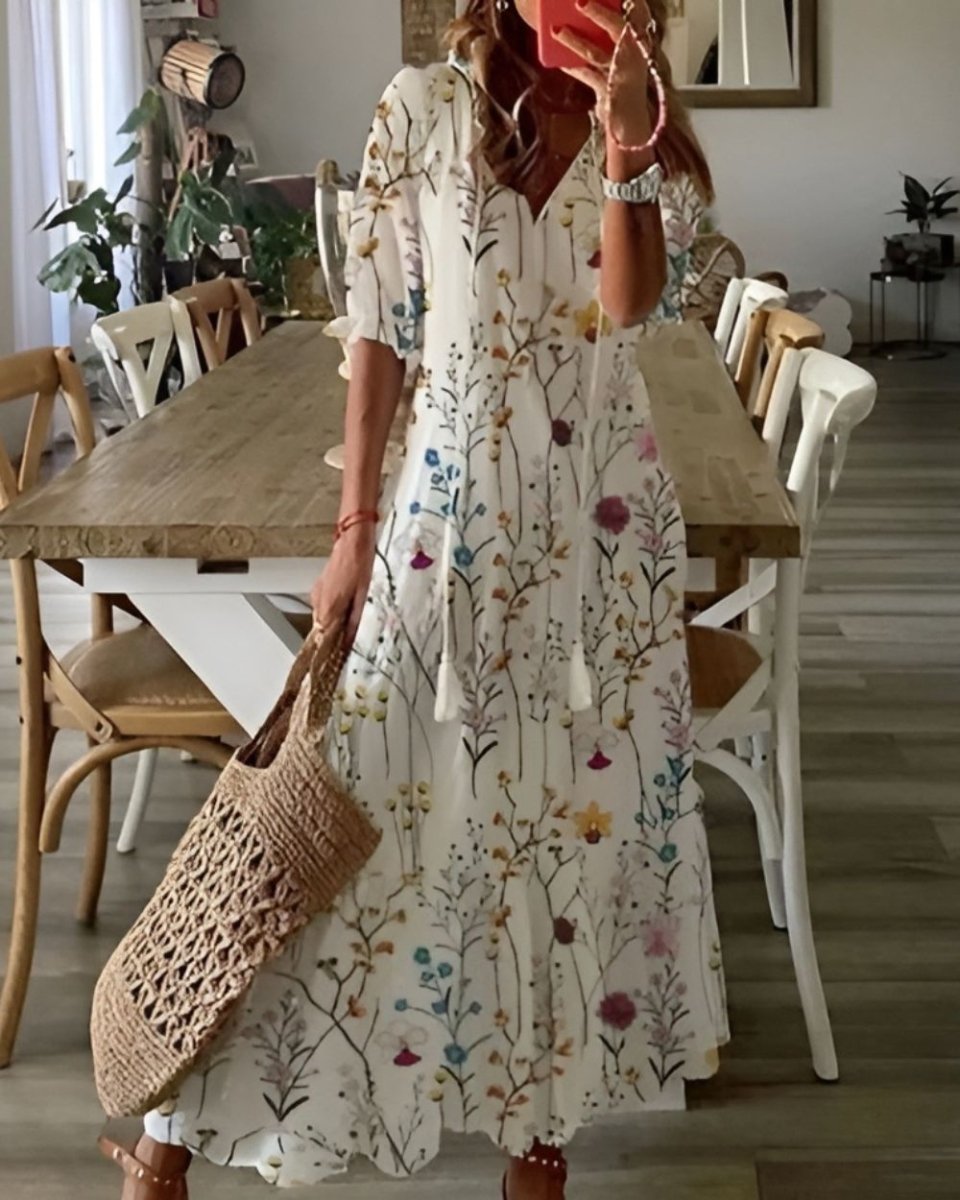 Celina | Boho Magic Covering Dress Effortless Flow For Everyday Wear - Nalani - Fashion Clothing and Decor