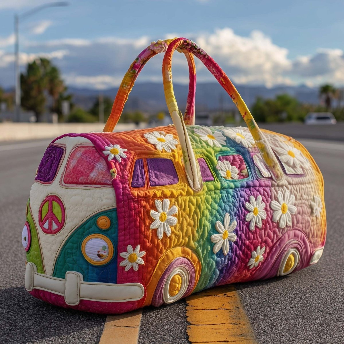 Chāme | Padded Travel Bag With Artisan Design For Weekend Trips - Nalani - Fashion Clothing and Decor