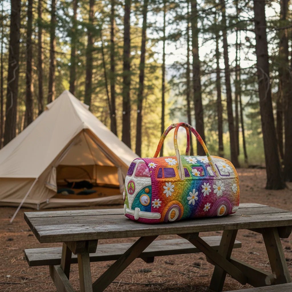 Chāme | Padded Travel Bag With Artisan Design For Weekend Trips - Nalani - Fashion Clothing and Decor