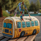 Chāme | Padded Travel Bag With Artisan Design For Weekend Trips - Nalani - Fashion Clothing and Decor