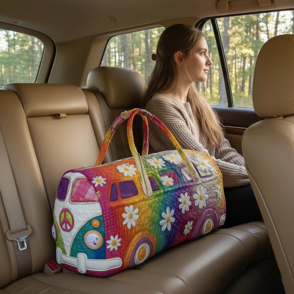 Chāme | Padded Travel Bag With Artisan Design For Weekend Trips - Nalani - Fashion Clothing and Decor