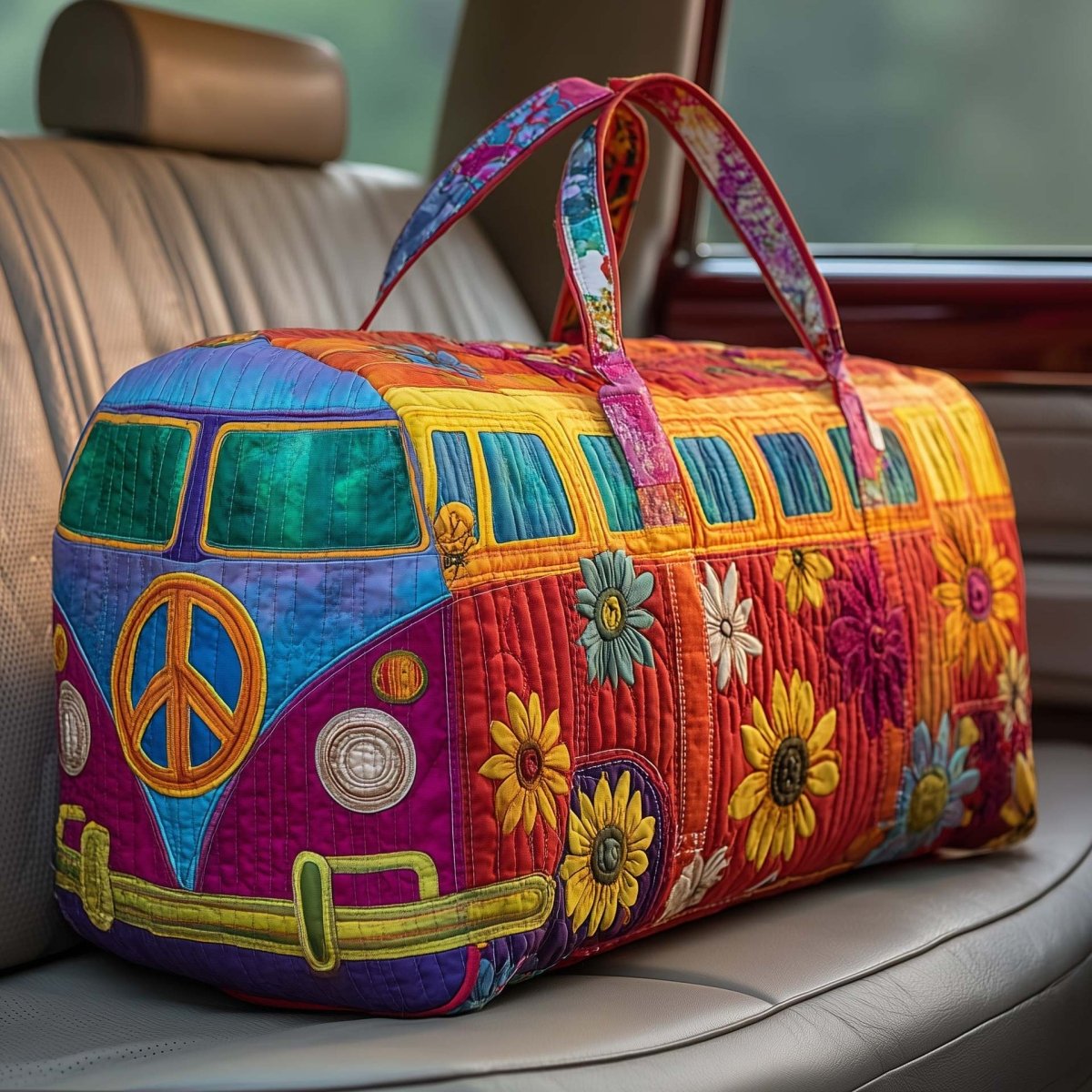 Chāme | Padded Travel Bag With Artisan Design For Weekend Trips - Nalani - Fashion Clothing and Decor