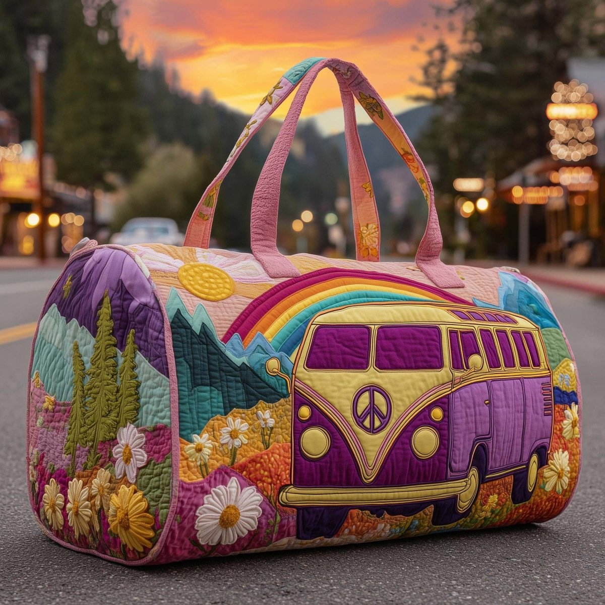 Chāme | Padded Travel Bag With Artisan Design For Weekend Trips - Nalani - Fashion Clothing and Decor