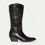 Chāme | Women's Pointed Toe Stitched Boots - Western Booties - Nalani - Fashion Clothing and Decor
