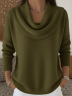Chāme | Women’s Sweater | Long Sleeve Cowl Neck - Nalani - Fashion Clothing and Decor