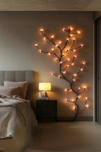 Cherry Blossom Vine Led Wall Art Decor With Soft Glow Lighting - Nalani - Fashion Clothing and Decor