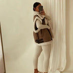 Chic Sleeveless Fur Vest Coat For Layering In Winter Warmth - Nalani - UK Fashion Clothing and Decor