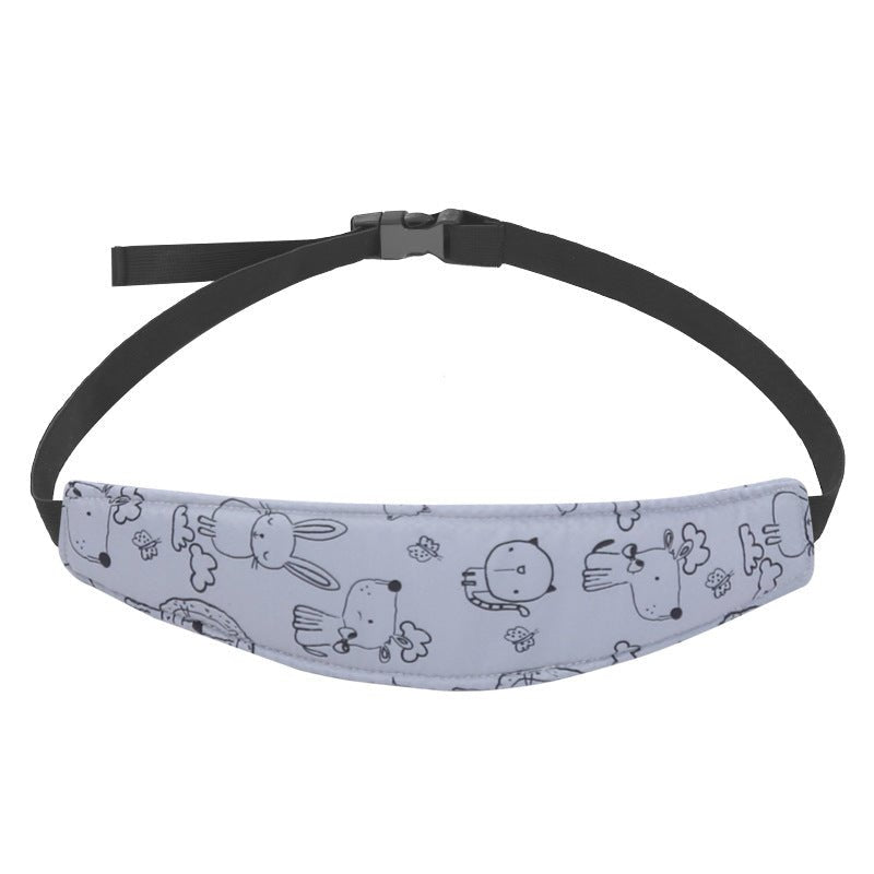 Child Headrest for Car Seat – Adjustable Head Support for Sleeping in Car Seat, Soft & Breathable, Gray, Dinosaur, Ocean or Pink - Nalani - Fashion Clothing and Decor