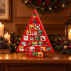 Christmas Tree Advent Calendar with Drawers – Fillable Tabletop Countdown with 24 Drawers, 16 in Tall, Reusable - Nalani - Fashion Clothing and Decor