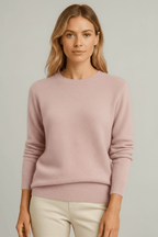 Classic Crew Neck Cashmere-Look Jumper for Women – Soft Knitted Jumper, 11 Colours, S–2XL – Freya Harper - Nalani - Fashion Clothing and Decor