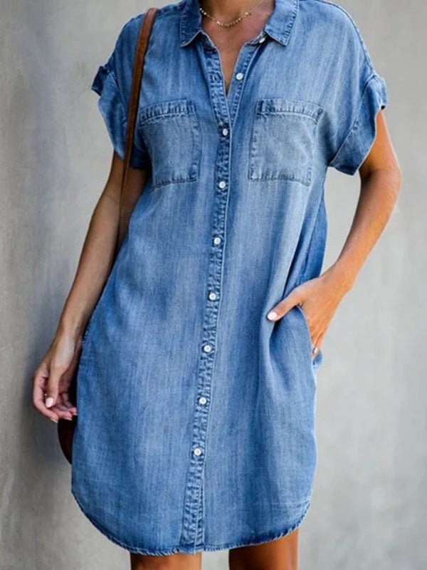 Coastal Shirt Dress for Summer Days and Easy Comfort - Nalani - UK and AUS Fashion Clothing and Decor