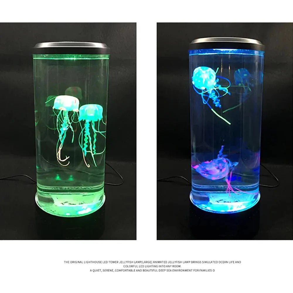 Colorful Jellyfish Night Lamp For Calming Bedtime Glow With Color Changing LED Lights For Sleep And Bedroom Decor - Nalani - Fashion Clothing and Decor