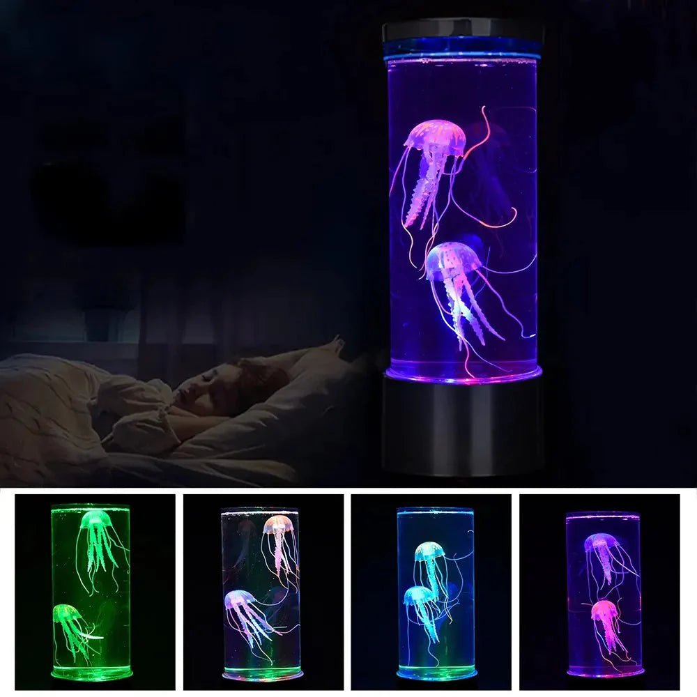Colorful Jellyfish Night Lamp For Calming Bedtime Glow With Color Changing LED Lights For Sleep And Bedroom Decor - Nalani - Fashion Clothing and Decor