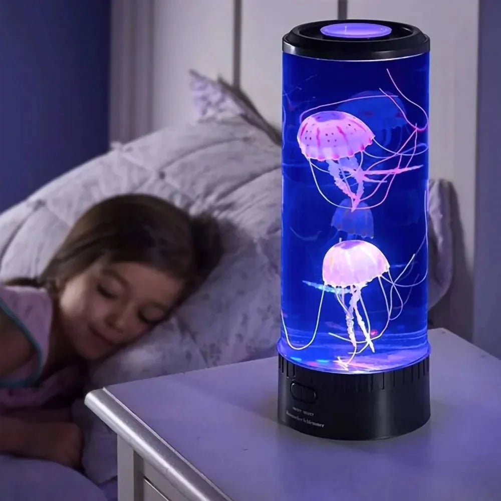 Colorful Jellyfish Night Lamp For Calming Bedtime Glow With Color Changing LED Lights For Sleep And Bedroom Decor - Nalani - Fashion Clothing and Decor