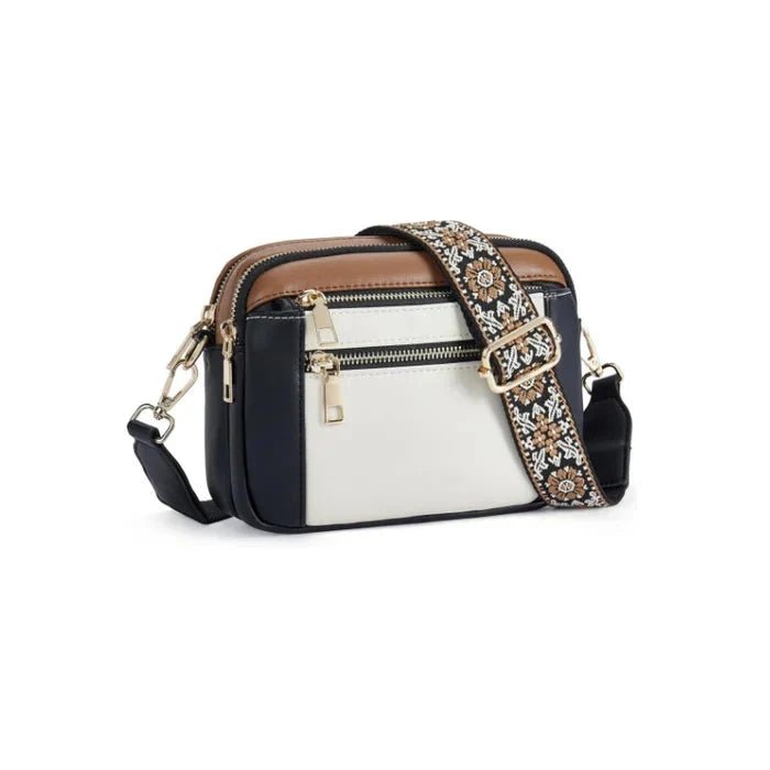 Colorful Straps Crossbody Vegan Leather Bags - Nalani - UK Fashion Clothing and Decor