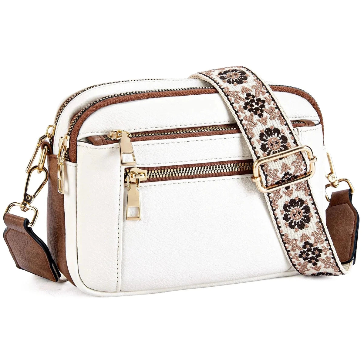 Colorful Straps Crossbody Vegan Leather Bags - Nalani - UK Fashion Clothing and Decor