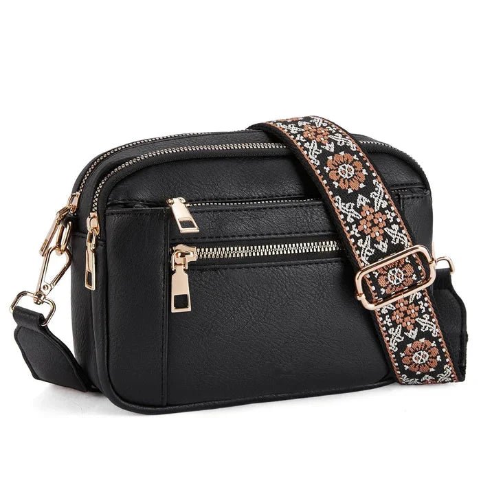 Colorful Straps Crossbody Vegan Leather Bags - Nalani - UK Fashion Clothing and Decor