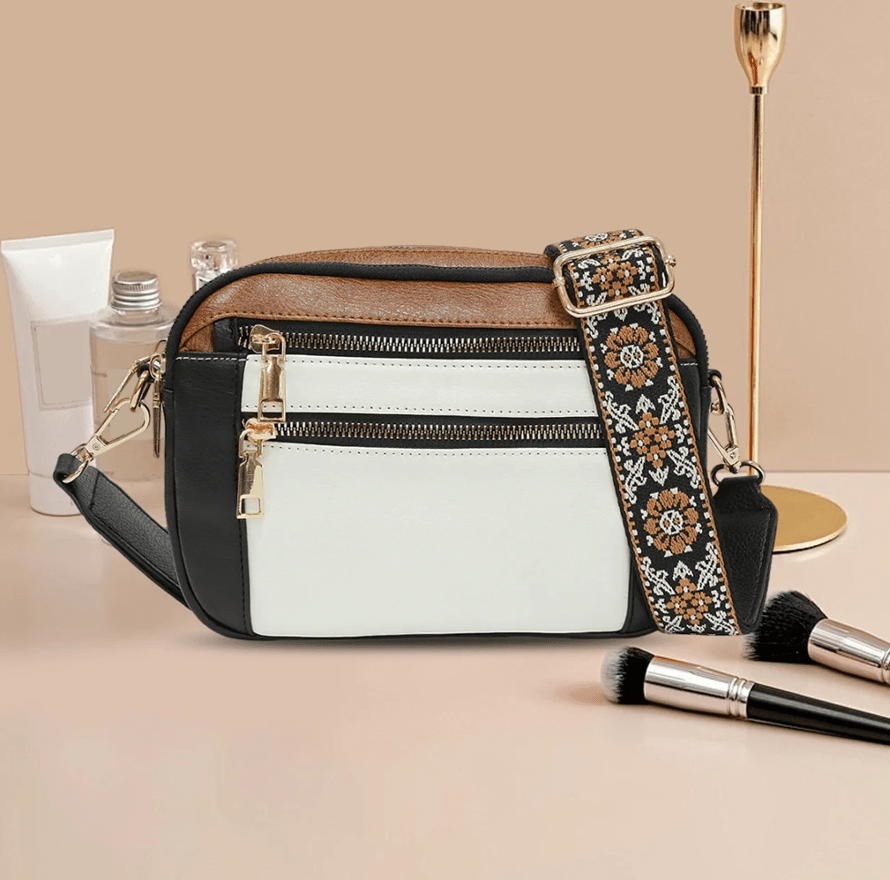 Colorful Straps Crossbody Vegan Leather Bags - Nalani - UK Fashion Clothing and Decor