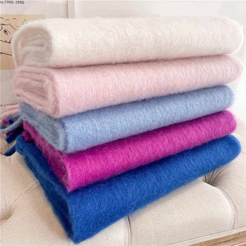 Colorful Women's Winter Scarf Cashmere Like Warm Luxury - Nalani - UK Fashion Clothing and Decor