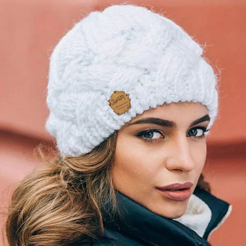 Comfortable Knitted Hat - Elena Cozy Winter Knit Beanie For Cold Days - Nalani - Fashion Clothing and Decor